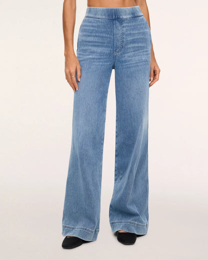 Spanx Denim-ish Wide Leg Pant - Twilight Blue