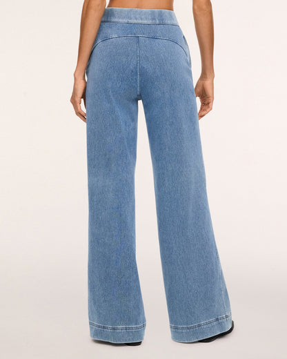 Spanx Denim-ish Wide Leg Pant - Twilight Blue
