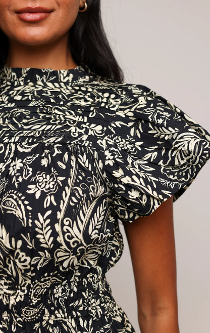 Aisha Dress - Midnight Botanica