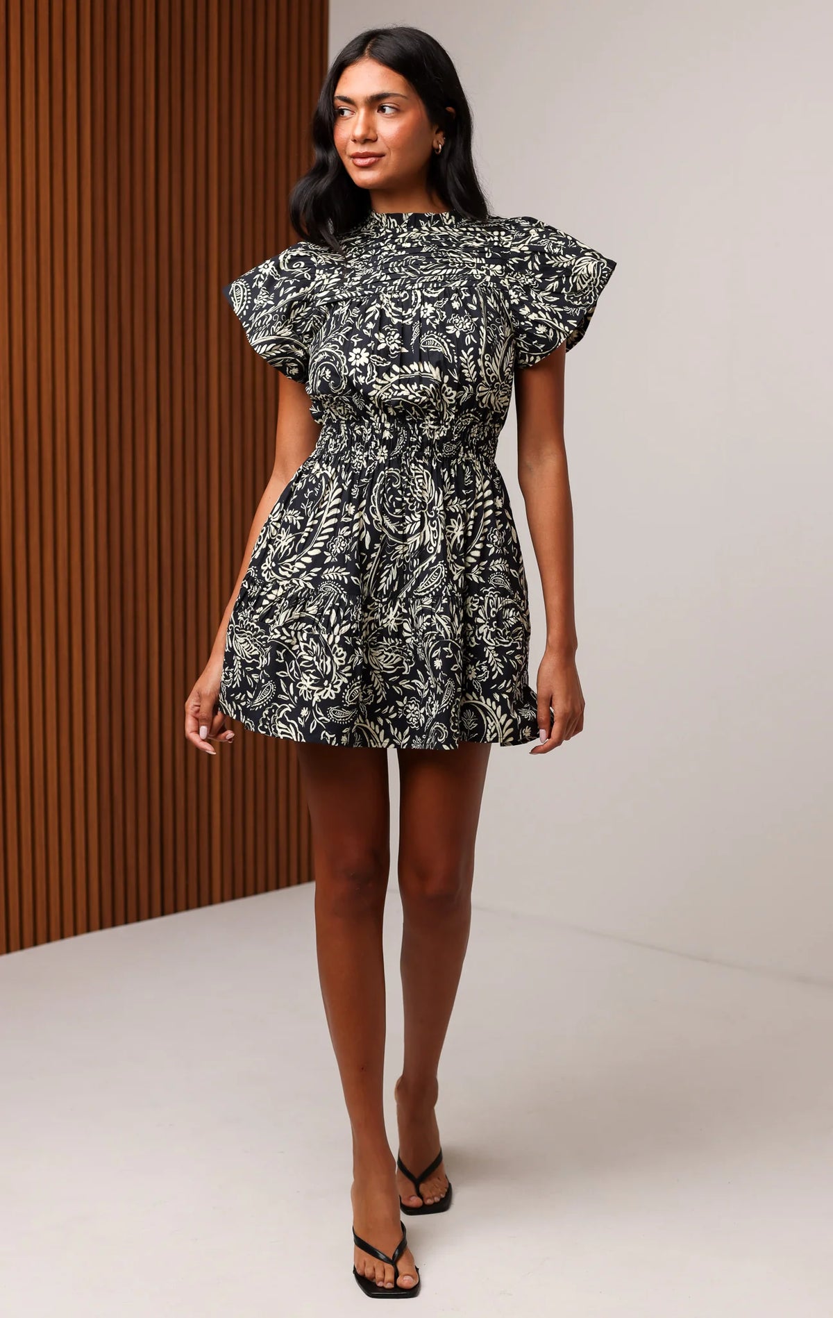 Aisha Dress - Midnight Botanica