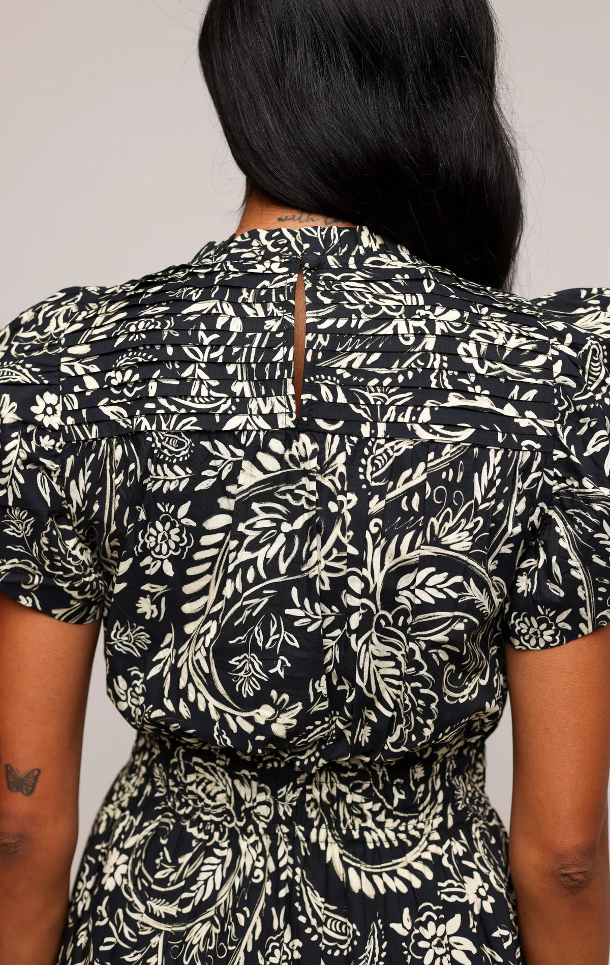 Aisha Dress - Midnight Botanica