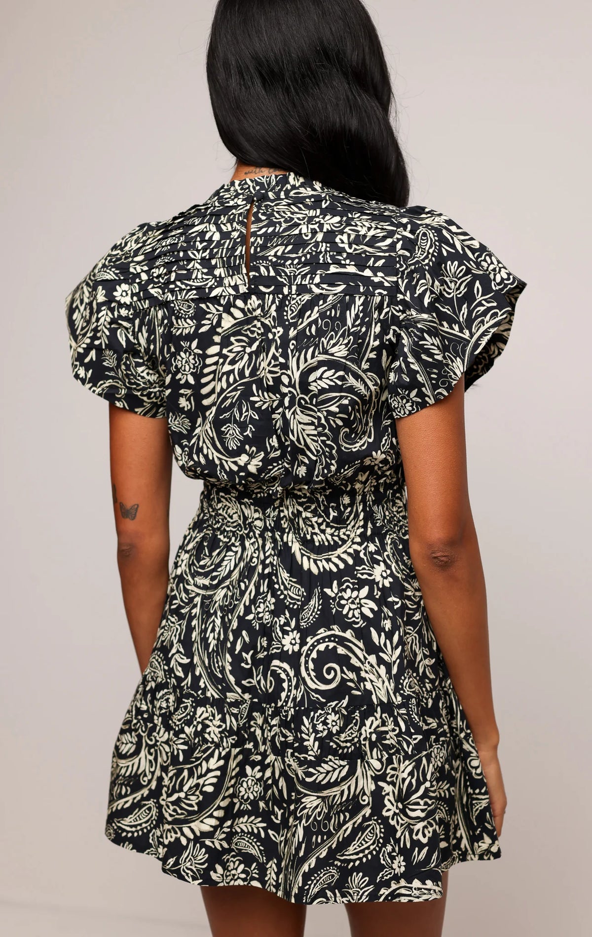 Aisha Dress - Midnight Botanica