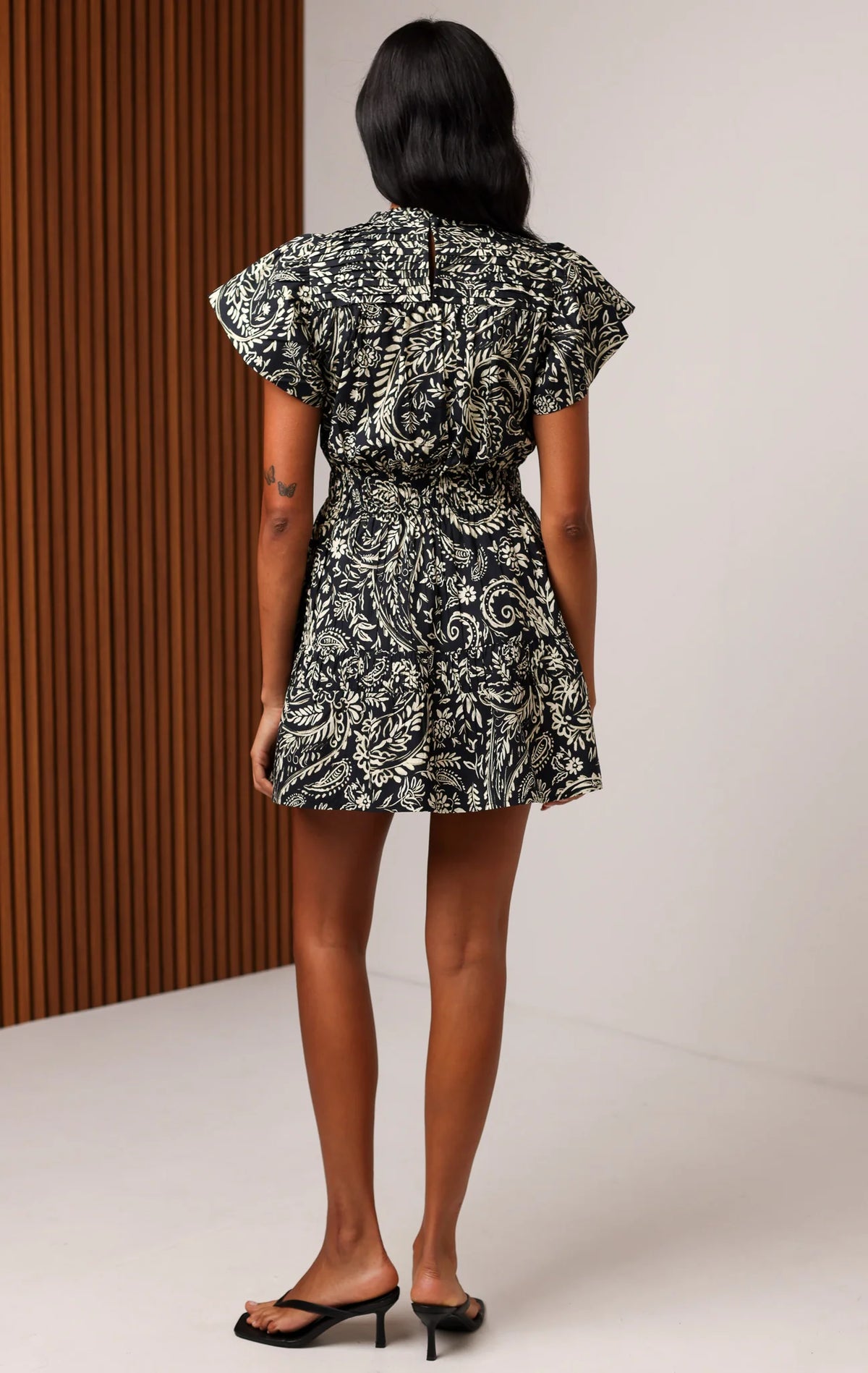 Aisha Dress - Midnight Botanica