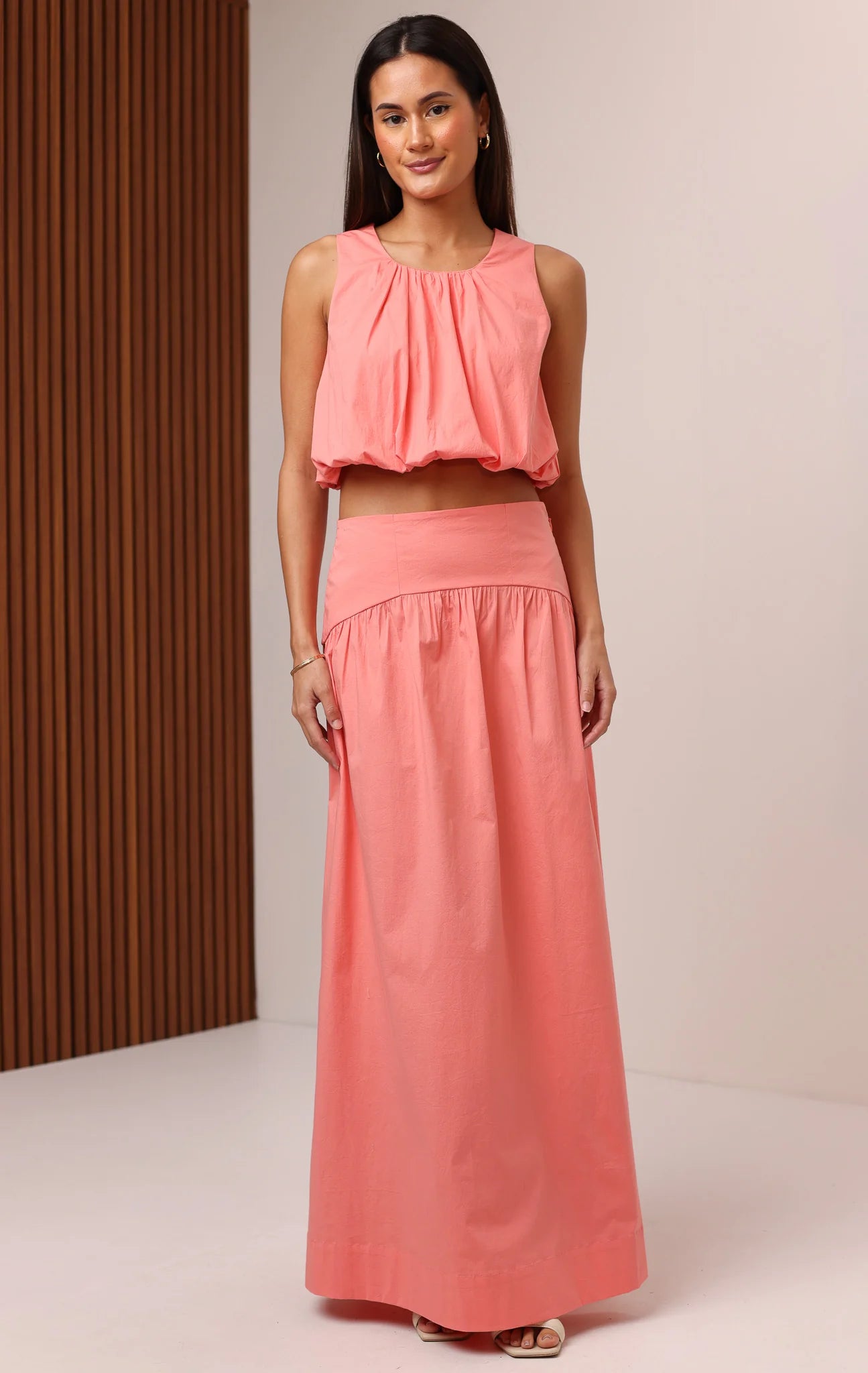 Tara Bubble Tank - Sunset Coral