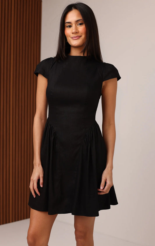 Dahlia Mini Dress - Black