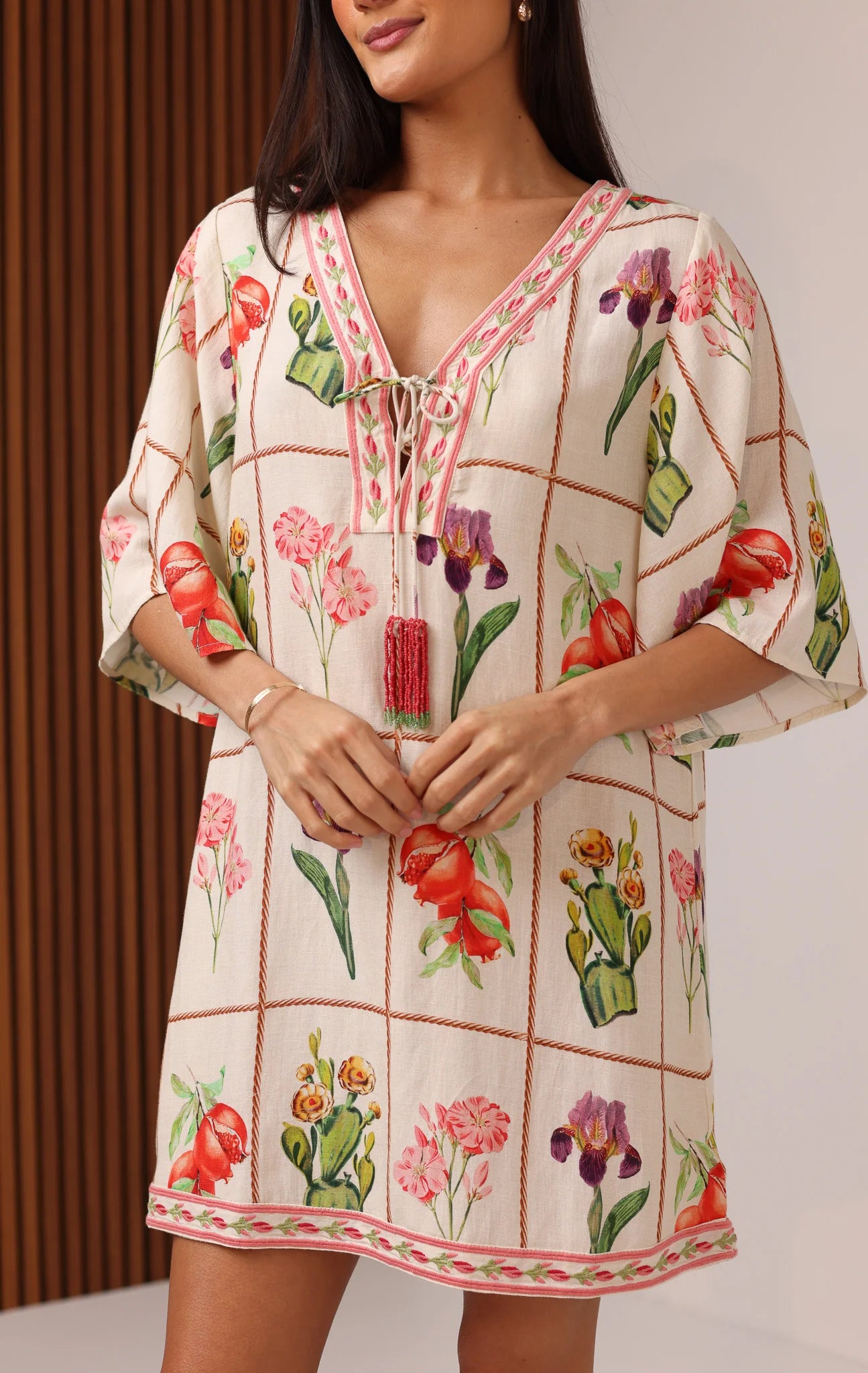 Carmen Mini Dress - Desert Flower