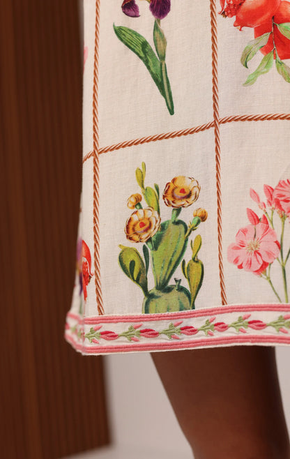 Carmen Mini Dress - Desert Flower