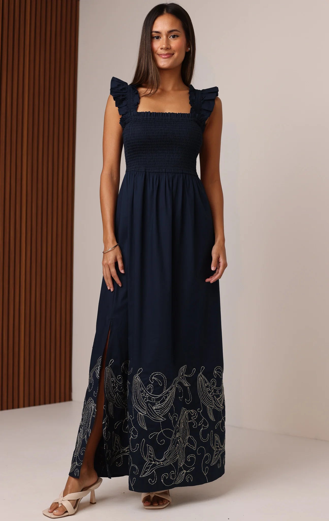 Polly Maxi Dress - Dancing Whales