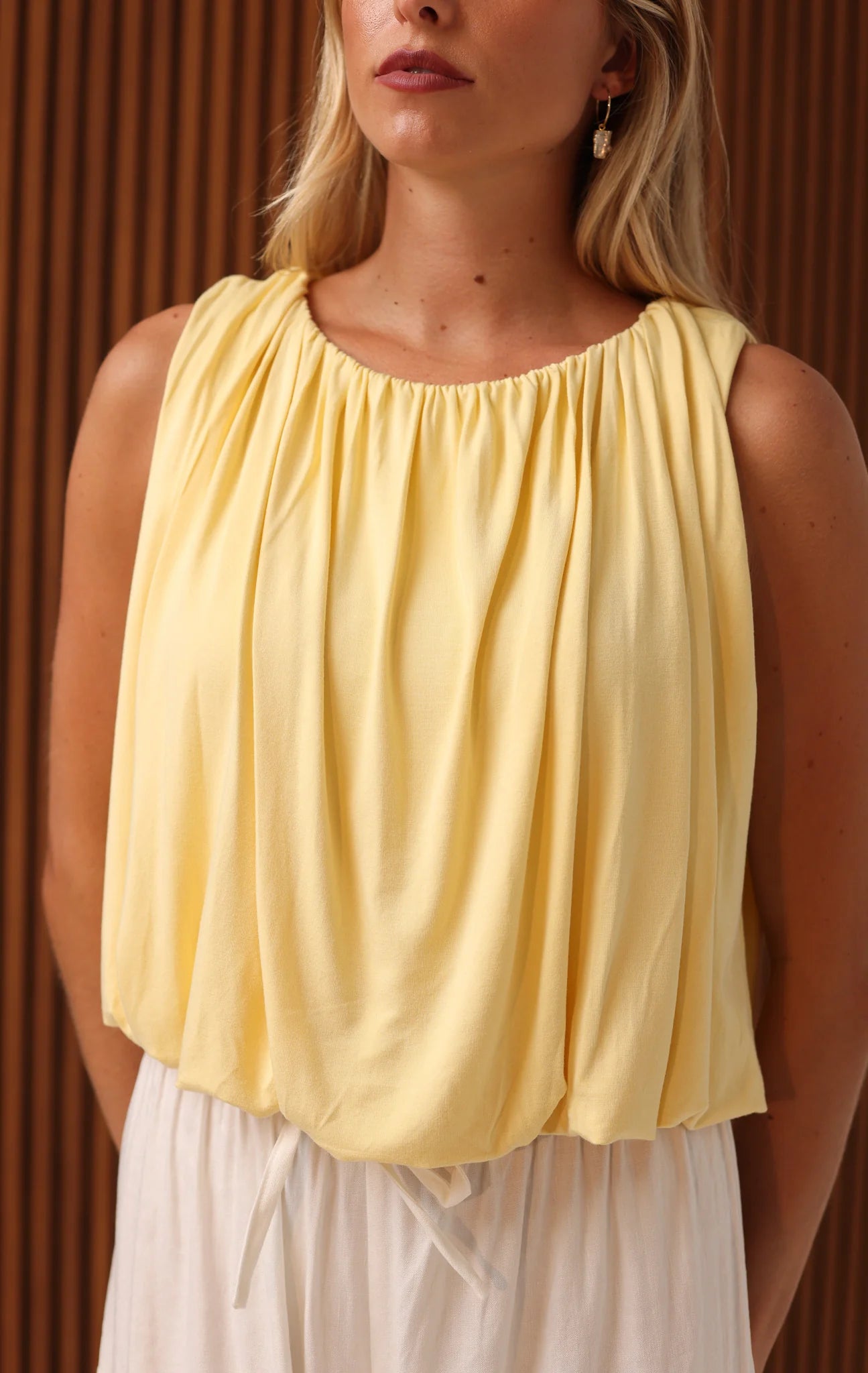 Maya Bubble Top - Buttercream