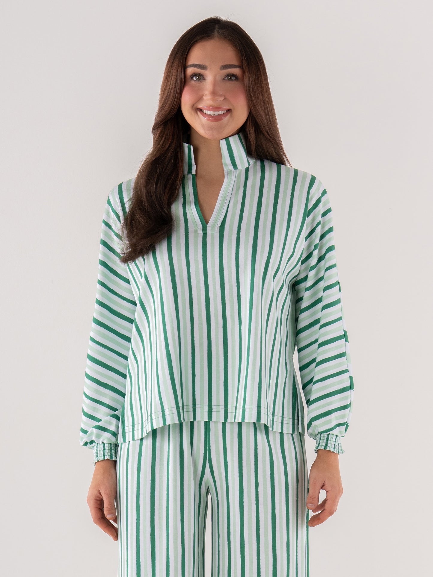 Mist Green StripeModal