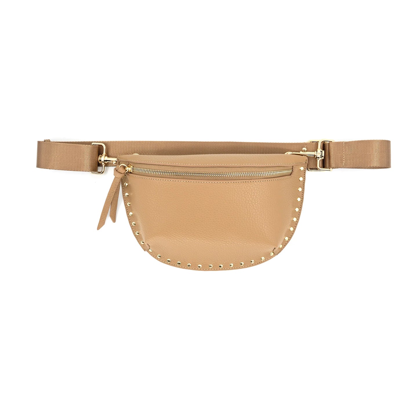 Fanny Pack with Studs - Camel