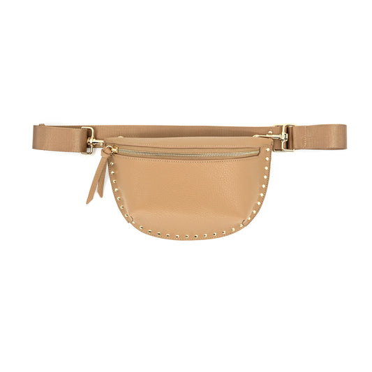Fanny Pack with Studs - Camel