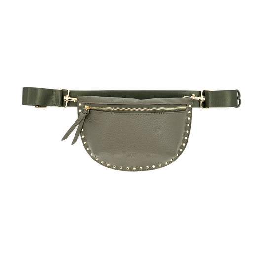 Fanny Pack with Studs - Olive
