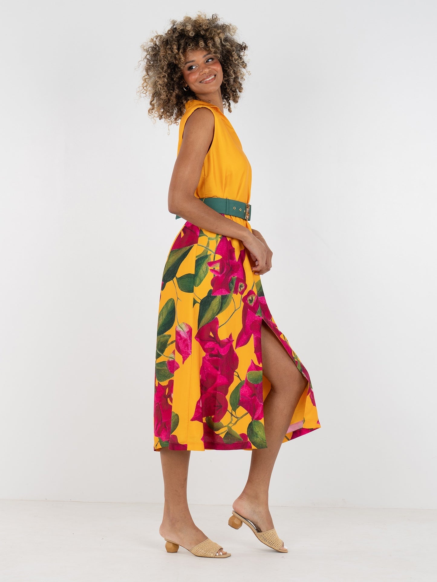 Roma Dress - Bougainvillea
