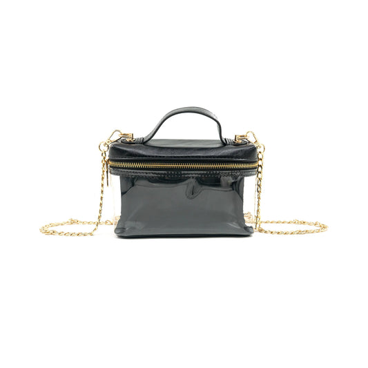 Kickoff Clear Crossbody Bag - Black