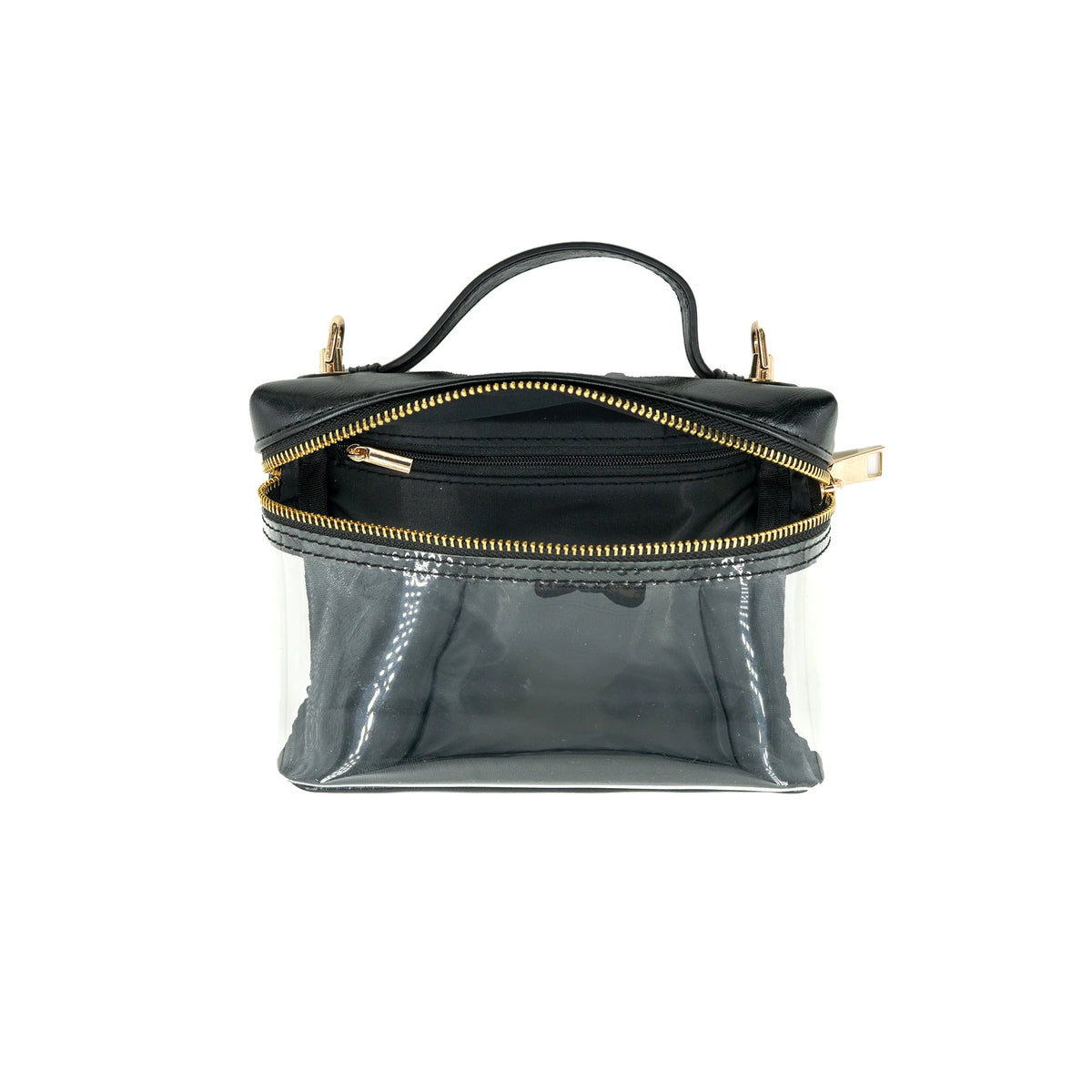 Kickoff Clear Crossbody Bag - Black