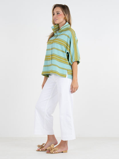 Bonny Top - Fringe Stripe