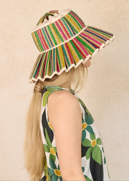 Lorna Murray Luxe Capri Hat - Summer White - Tropical