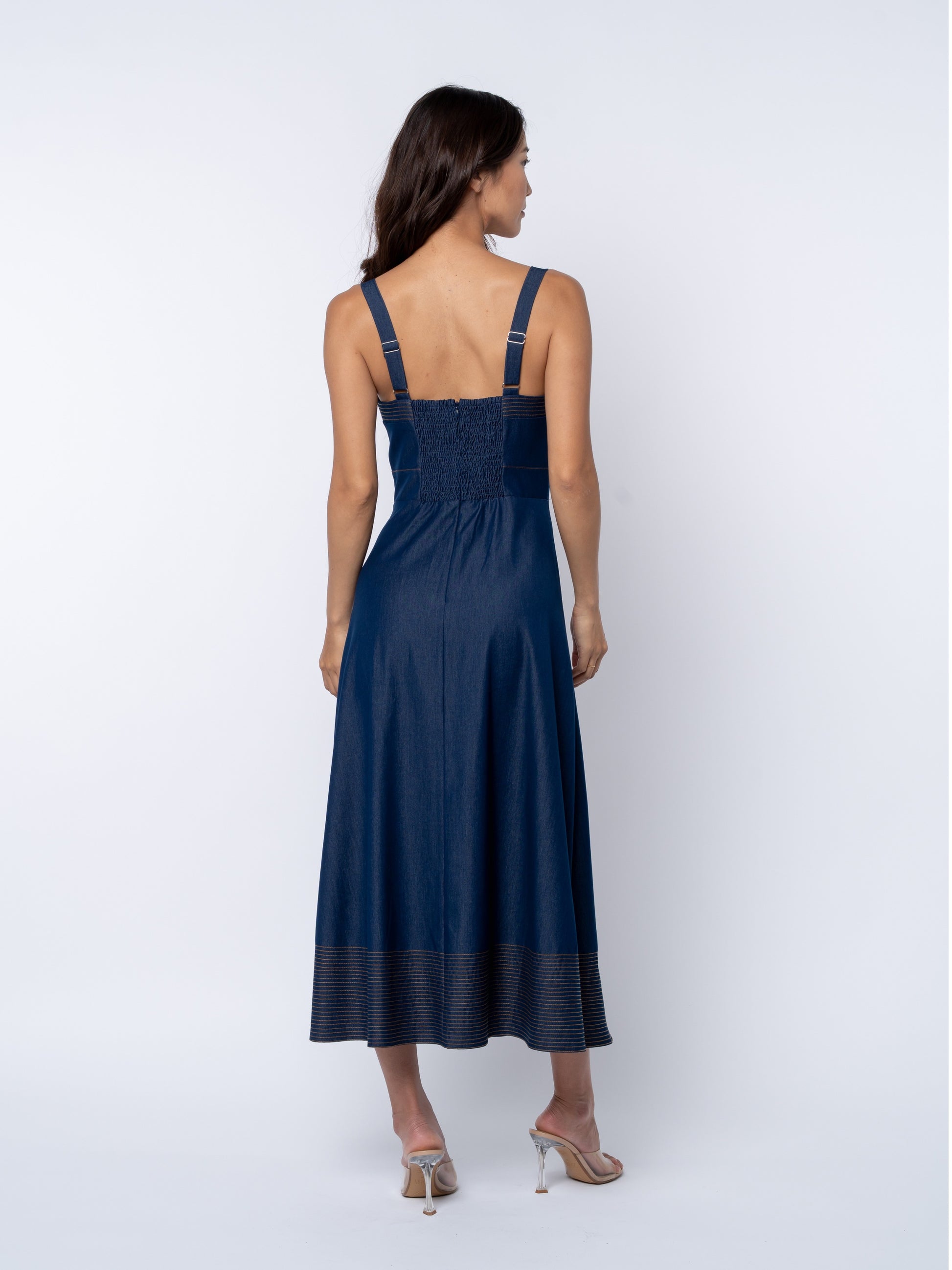 Molli Sleeveless Denim Maxi Dress