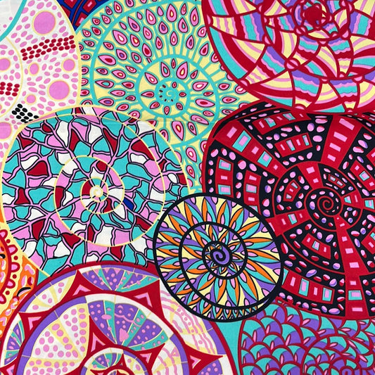 Mandala Inspired Scarf - Ivory