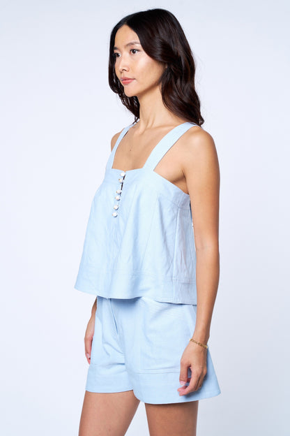Jaclyn Topstitched Tank Top