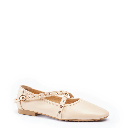 Mercy Flats - Nude Leather