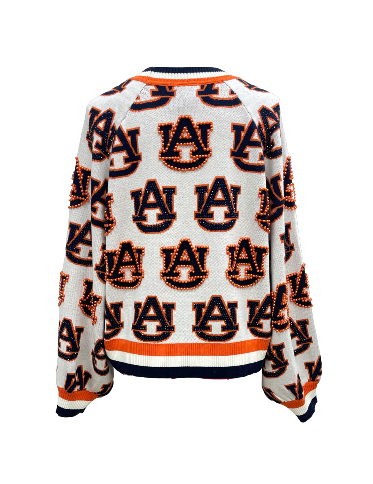 Queen of Sparkles Licensed Auburn Knit In Mascot Rhinestone Cardigan