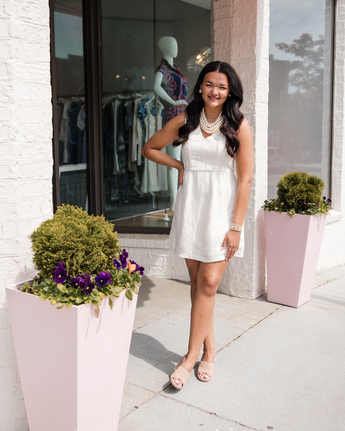 Twiggy Dress - Gardenia White