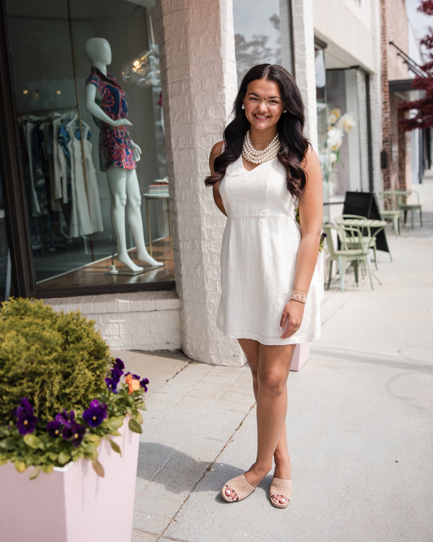 Twiggy Dress - Gardenia White