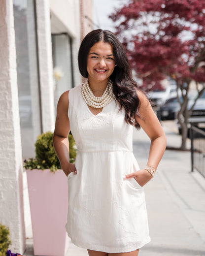 Twiggy Dress - Gardenia White