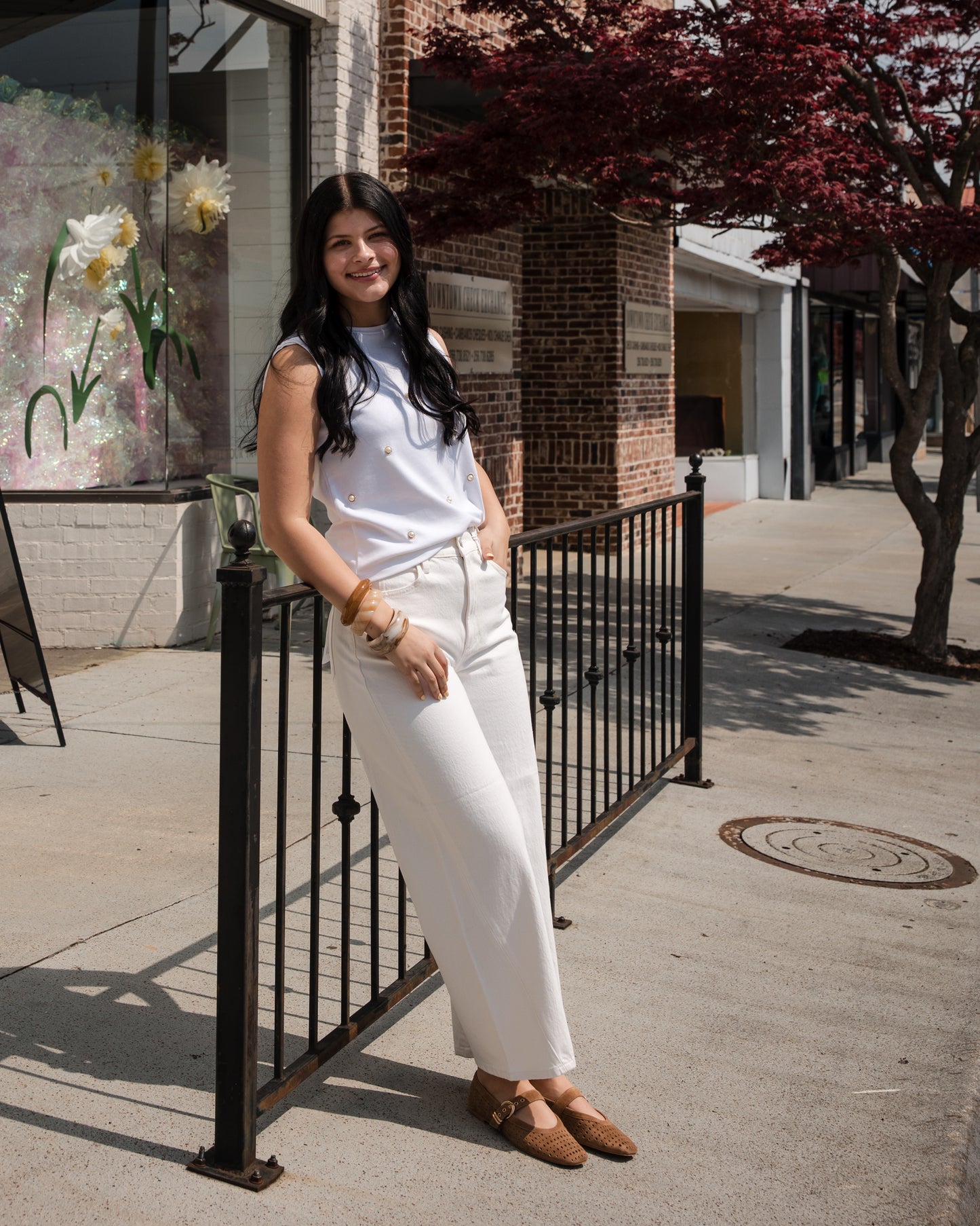 Pearl Tank Top - White