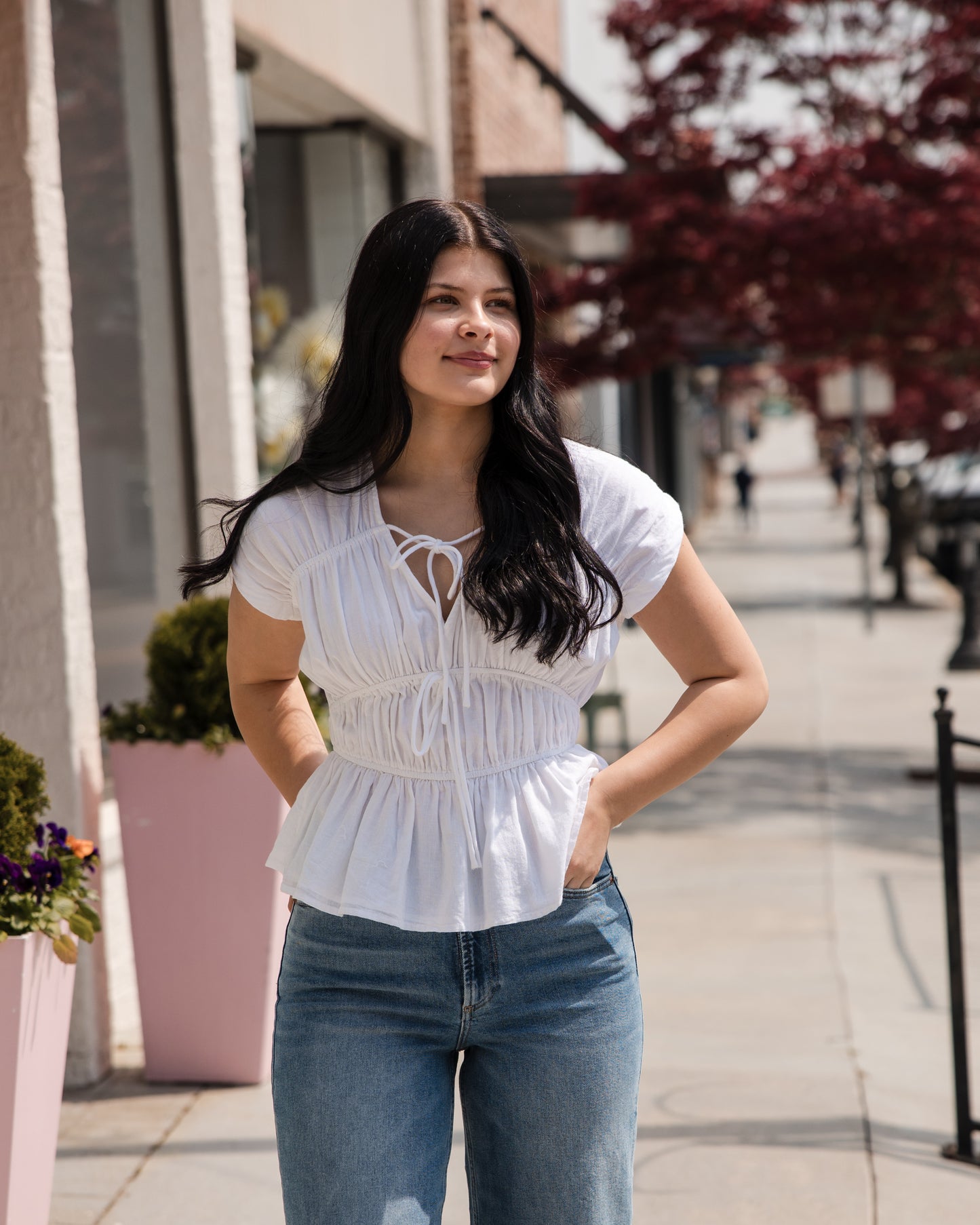 Greta Top - White