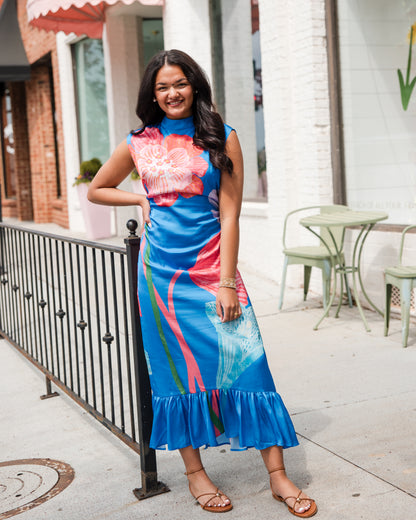 Estelle Dress - Royal Fluorescence