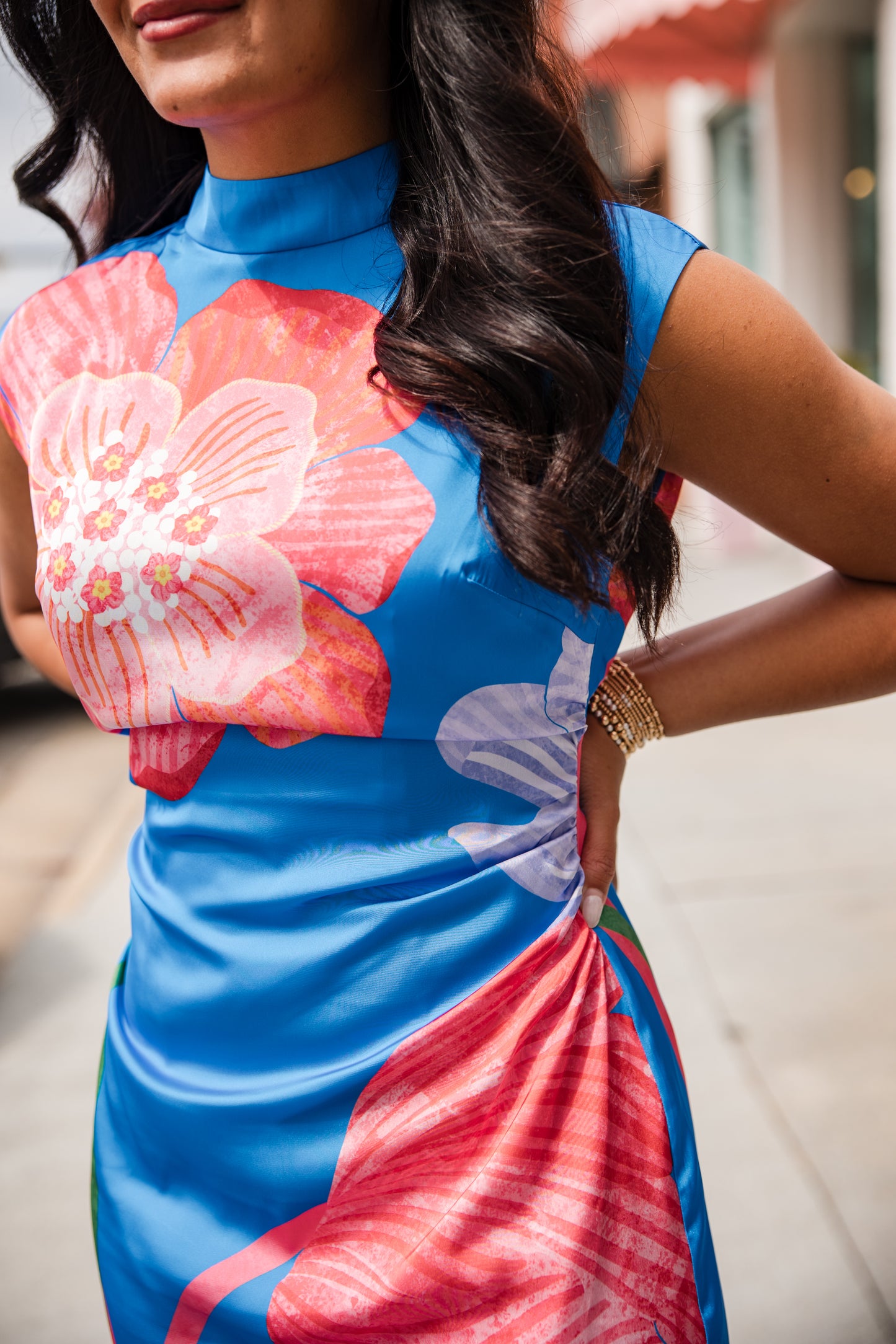 Estelle Dress - Royal Fluorescence