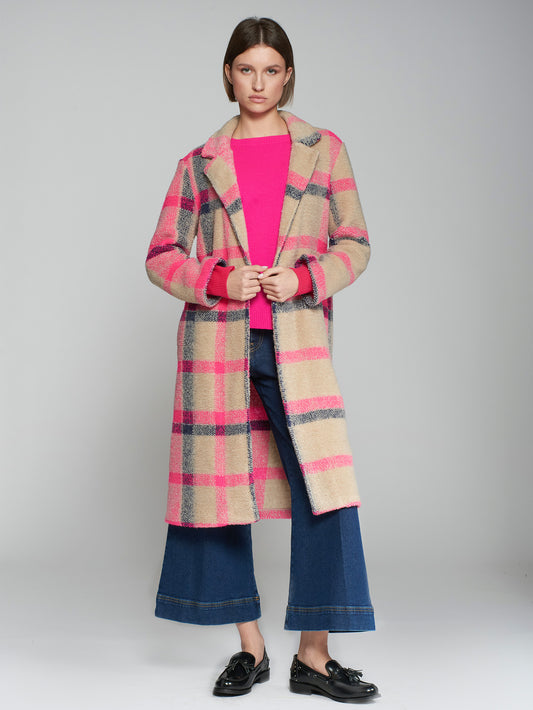 Navy/Pink Long Coat