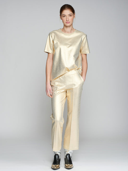 Carole Metallic Gold Trouser