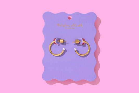 Alexis Small Hoop Earrings - Gold