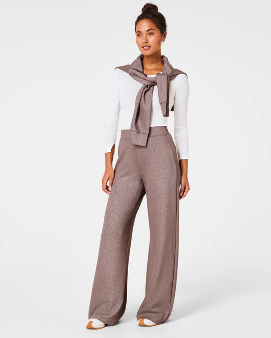 Spanx AirEssentials Wide Leg Pant - Smoke Silver Shimmer