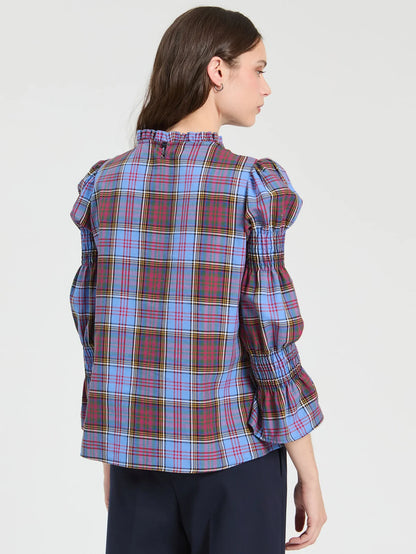 Multicolor Check Plaid Shirt - Blue