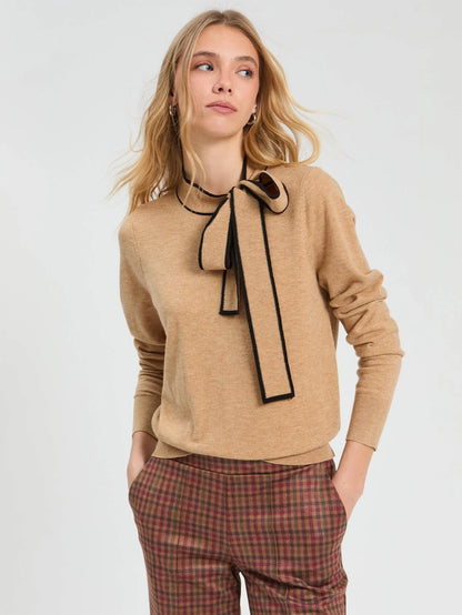 Bow Sweater - Camel