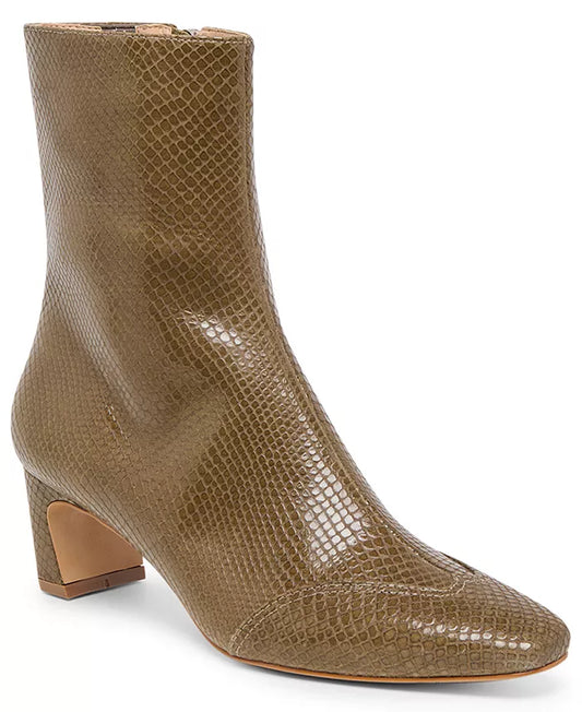 Dolce Vita Anika Boots - Dark Olive Embossed Leather