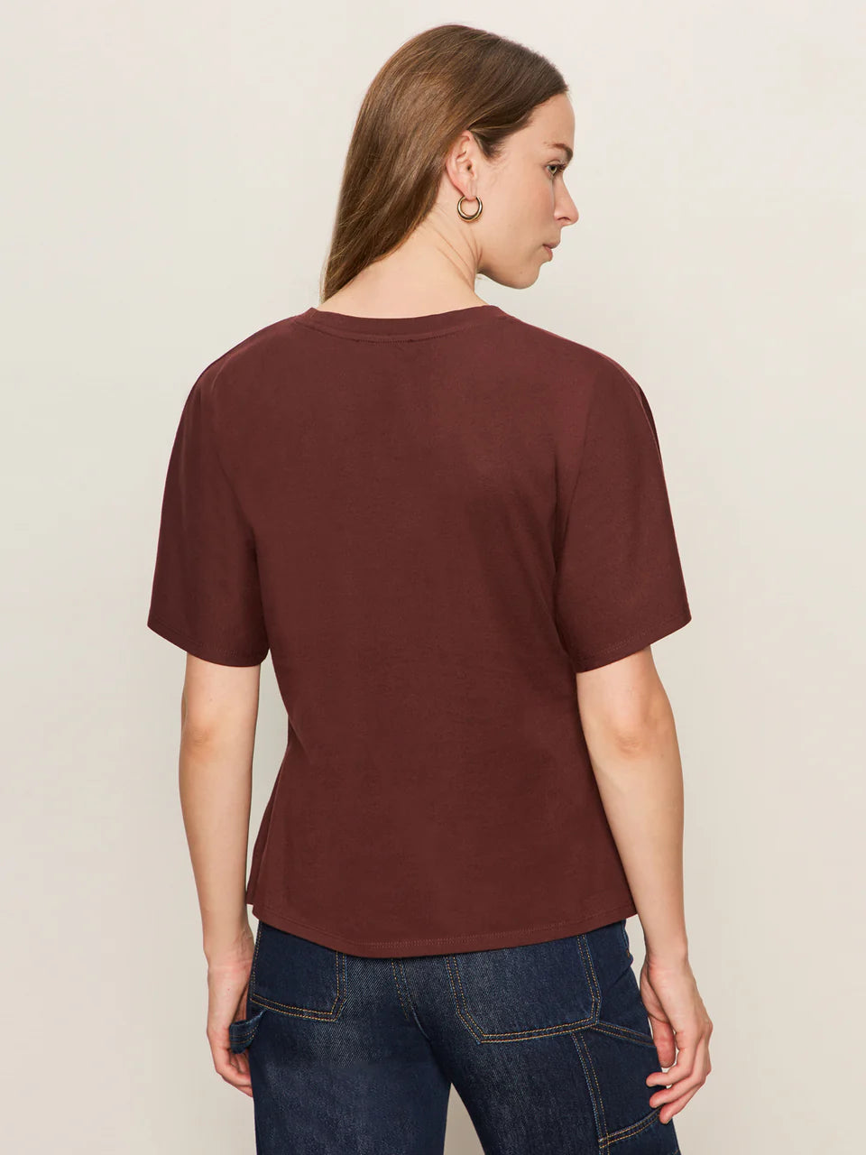 Shirred Waist Dolman Tee - Chicory