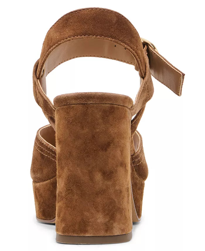 Fatima Suede Platform Sandal - Cocoa