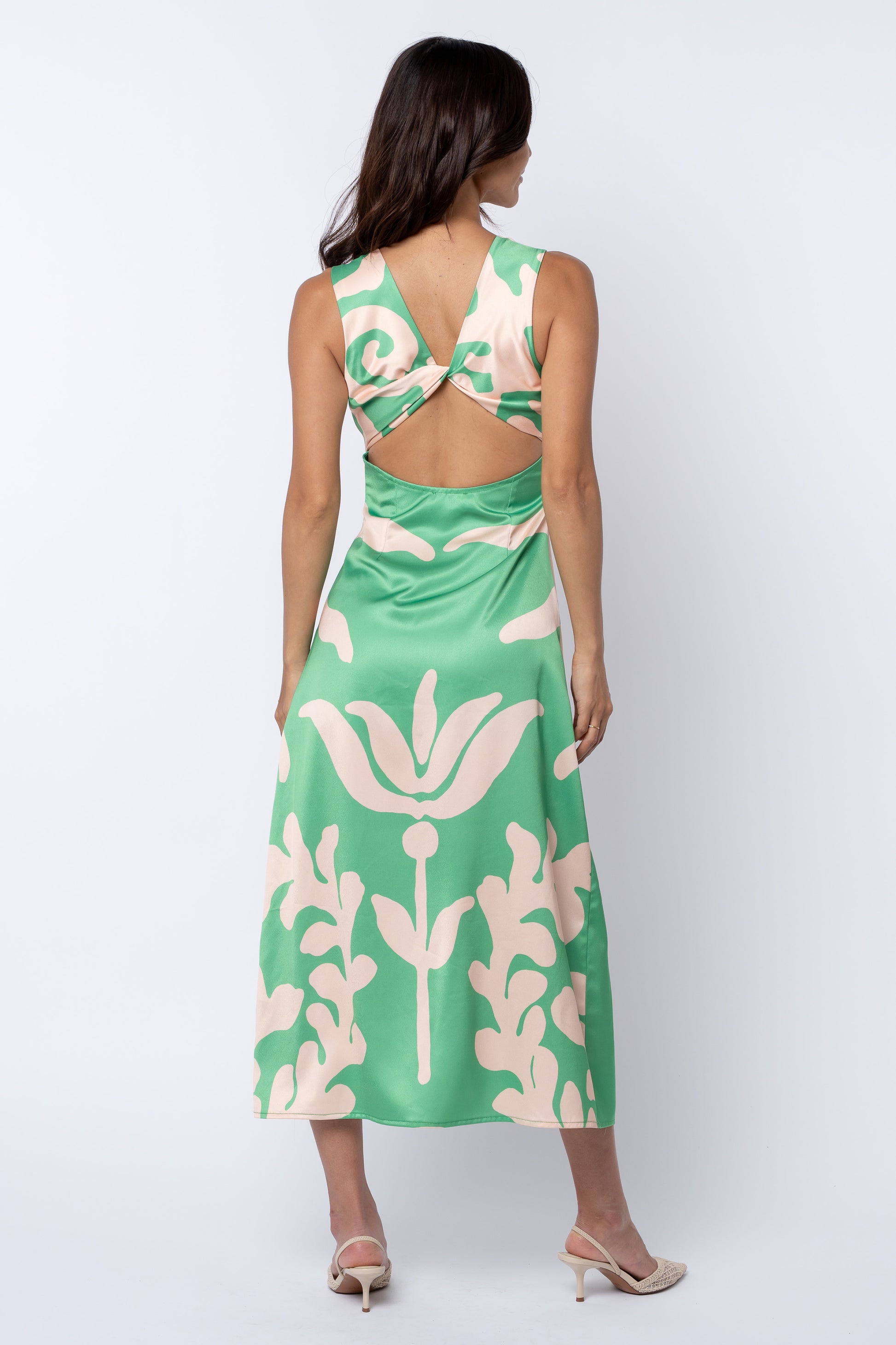 Penny Engineer Printed Twist Back Dress