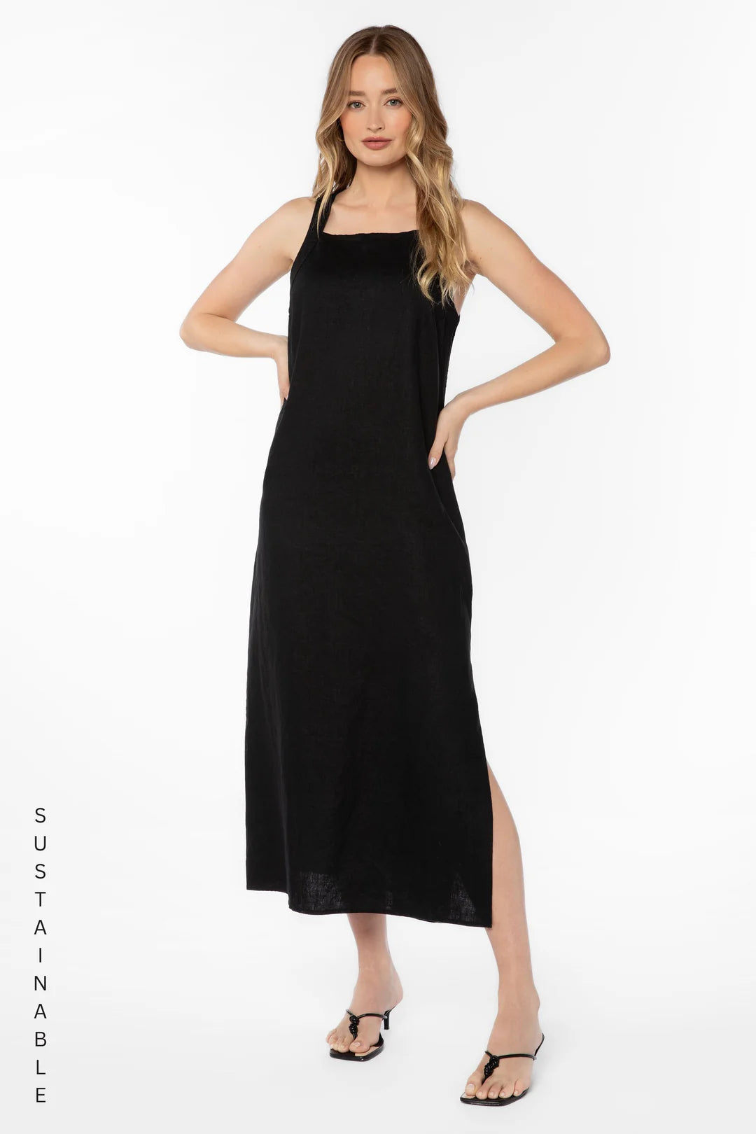 Ashanti Midi Dress - Black