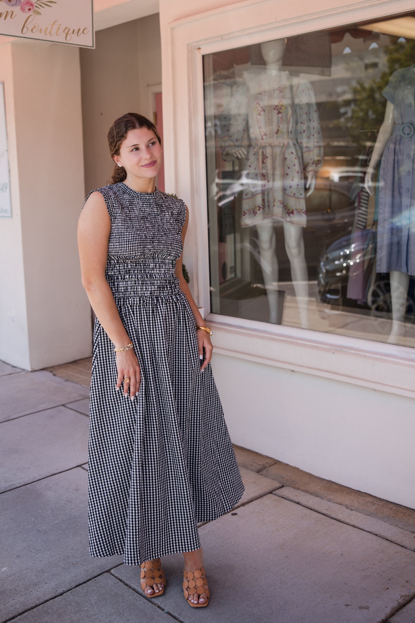 Louise Dress - Black & White