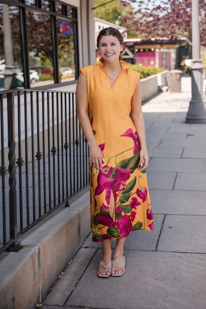 Roma Dress - Bougainvillea