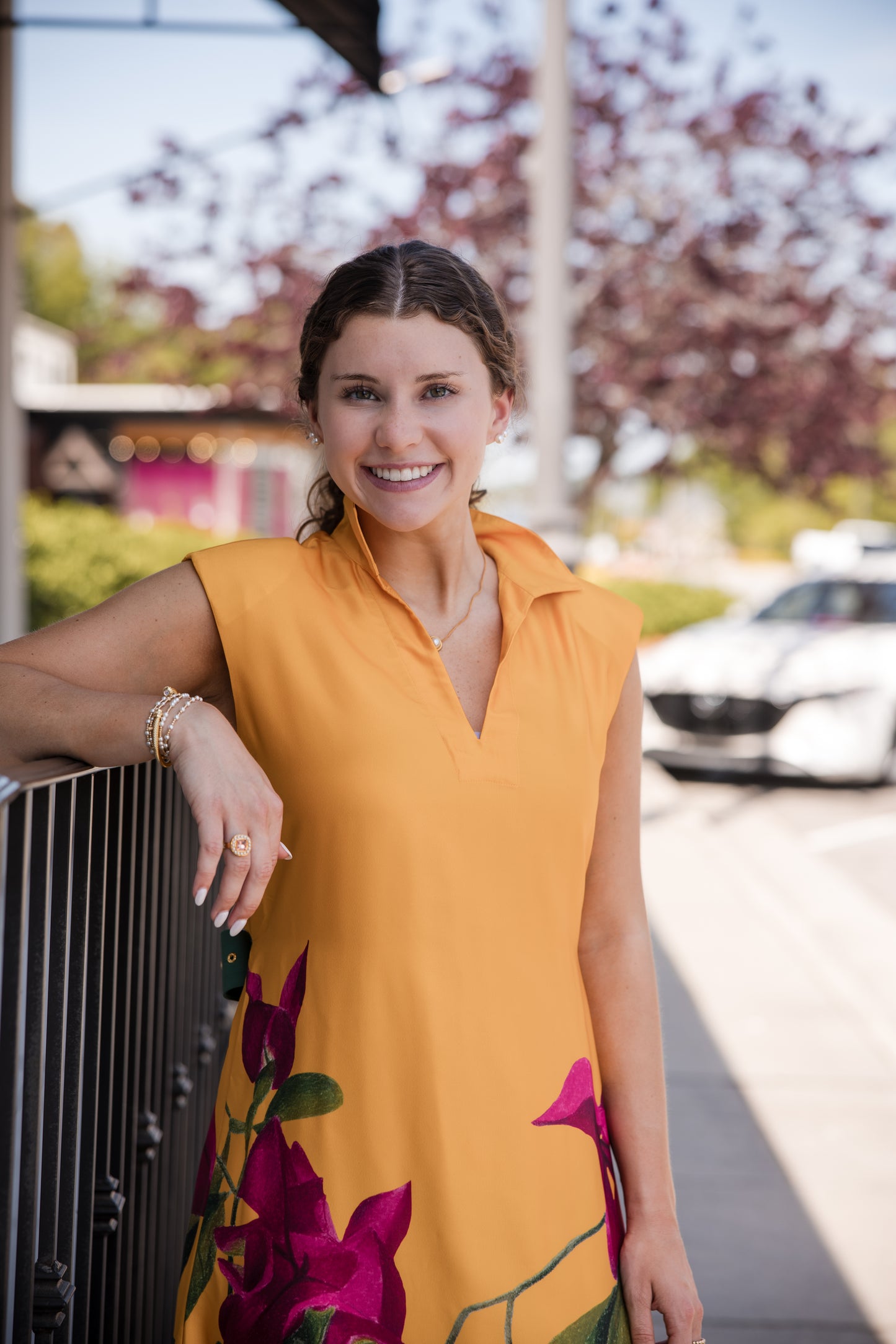 Roma Dress - Bougainvillea
