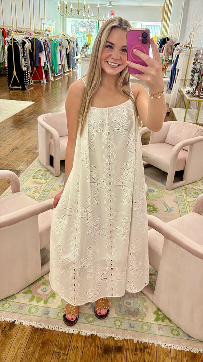 Adele Dress - White Lily Garden