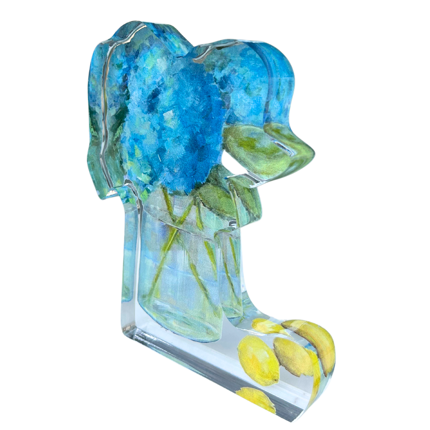 “Hydrangea Lemon Love” Acrylic Shelfie